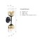 Designers Fountain Gatsby 5.25 in. 2-Light Matte Black Wall Sconce Light with Gold Ombre Shades for Bathrooms D306M-2WS-MB - alternate 6